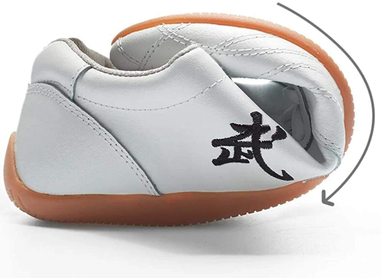 Детские дышащие кроссовки для ушу ZKHD Tai Chi Kung Fu Taekwondo Shoes, White-39EU — фото 4