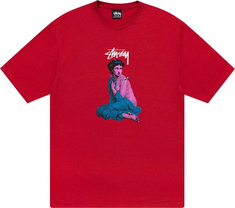 

Футболка Stussy Lady Rome Tee 'Dark Red', красный