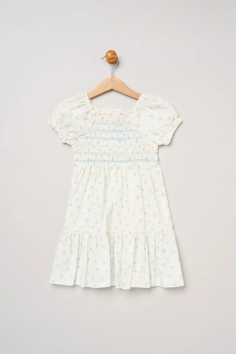 Платье с принтом Ditsy Smocked Embroidery Miss, Cream — фото 2