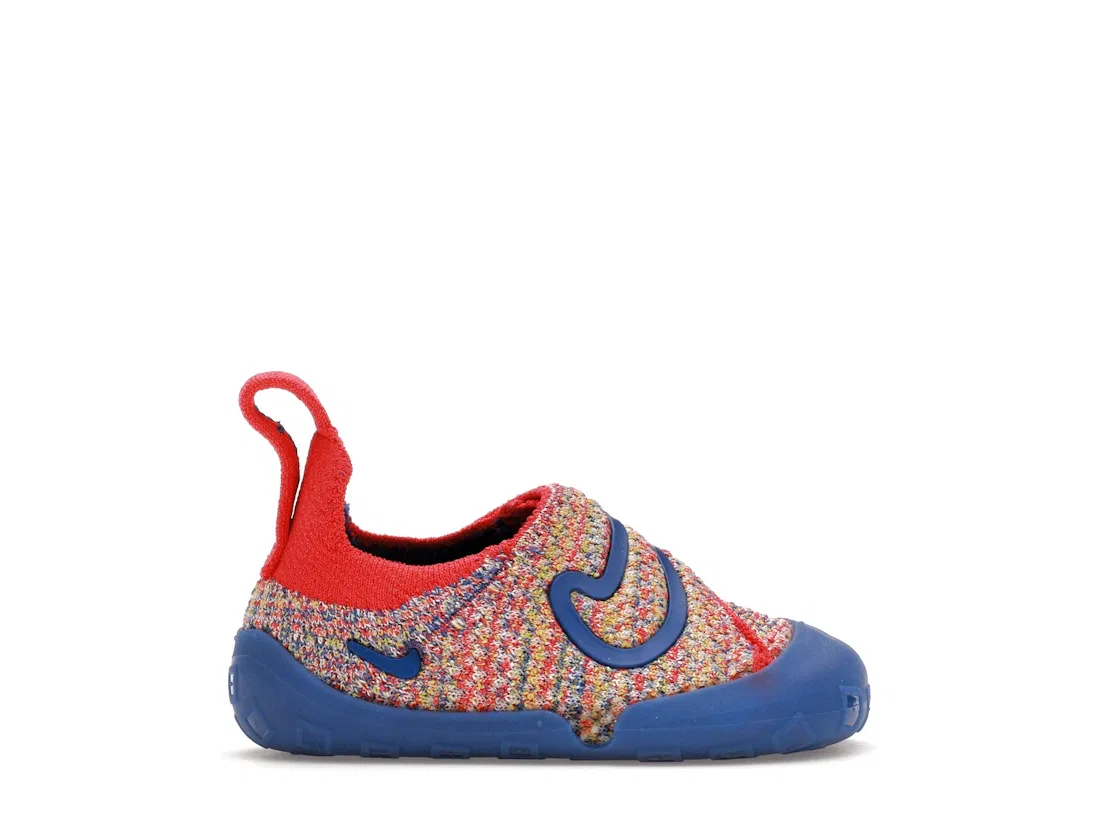 Детские кроссовки с верхом FlyKnit Nike Swoosh 1 Nike, Sail/Siren Red/Vivid Sulfur/Game Royal