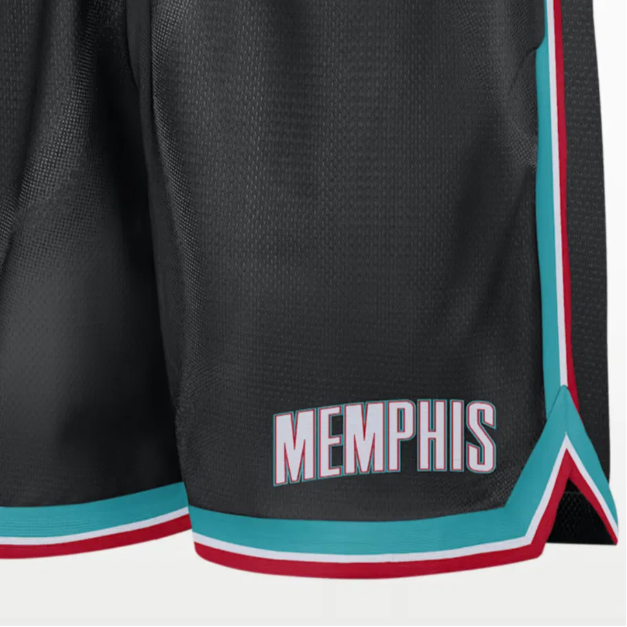 Мужские шорты Dri-FIT NBA 8" с принтом Memphis Grizzlies Dna Hardwood Classics, Nike, Black — фото 4