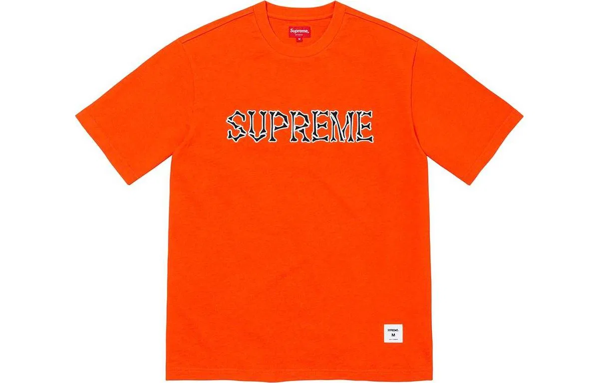 Футболка с коротким рукавом Supreme Bones, Orange Red