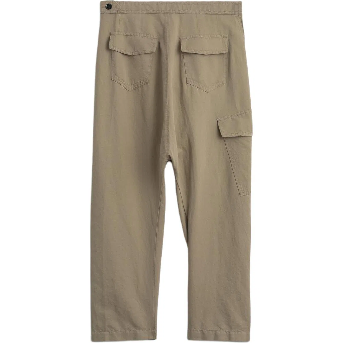 Женские брюки повседневные прямого кроя Light Beige Yellow/Khaki ZARA, Light Beige Yellow/Khaki — фото 3