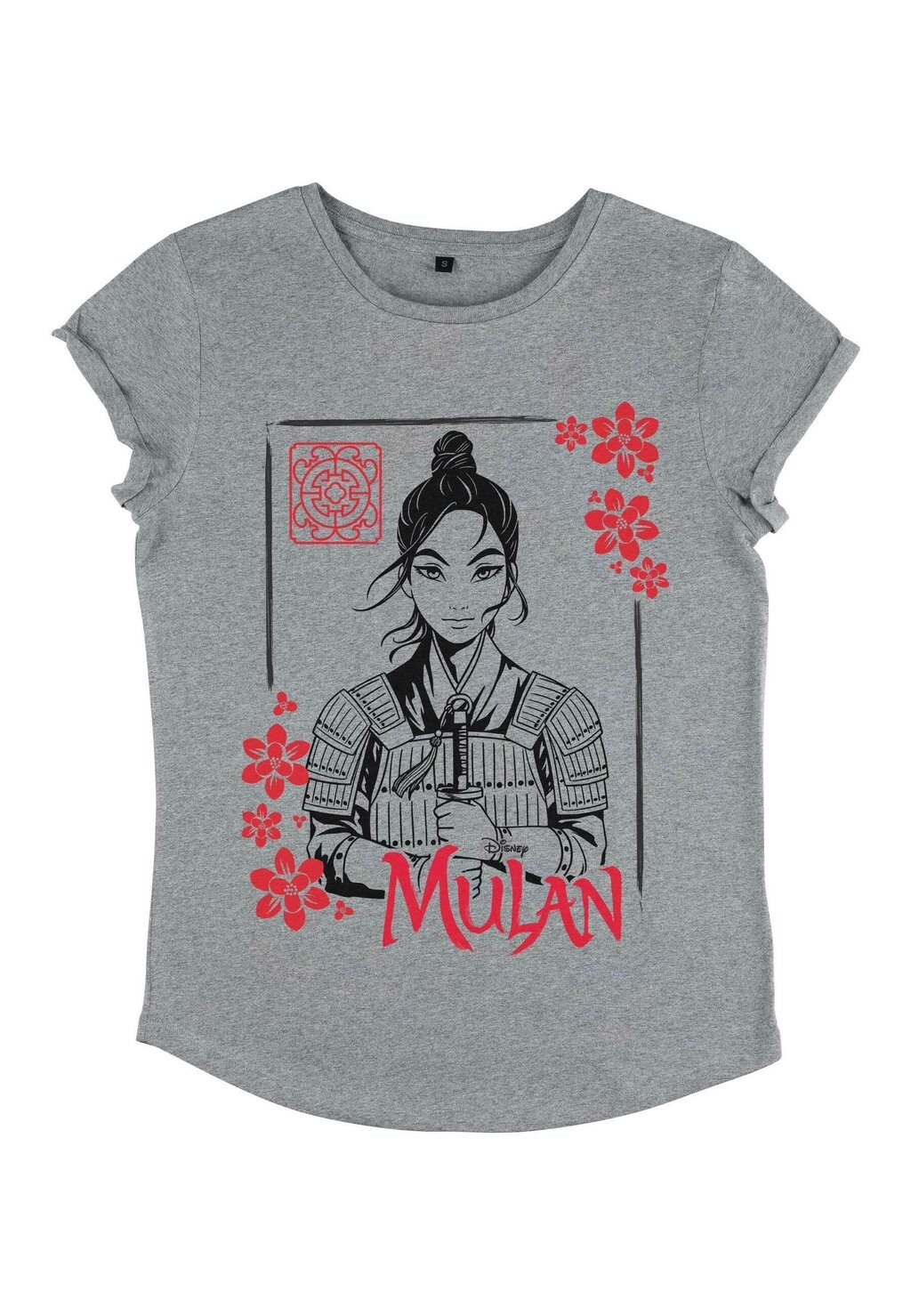 

Футболка с принтом MULAN: LIVE ACTION INK LINE MULAN Disney, цвет Mottled Light Grey