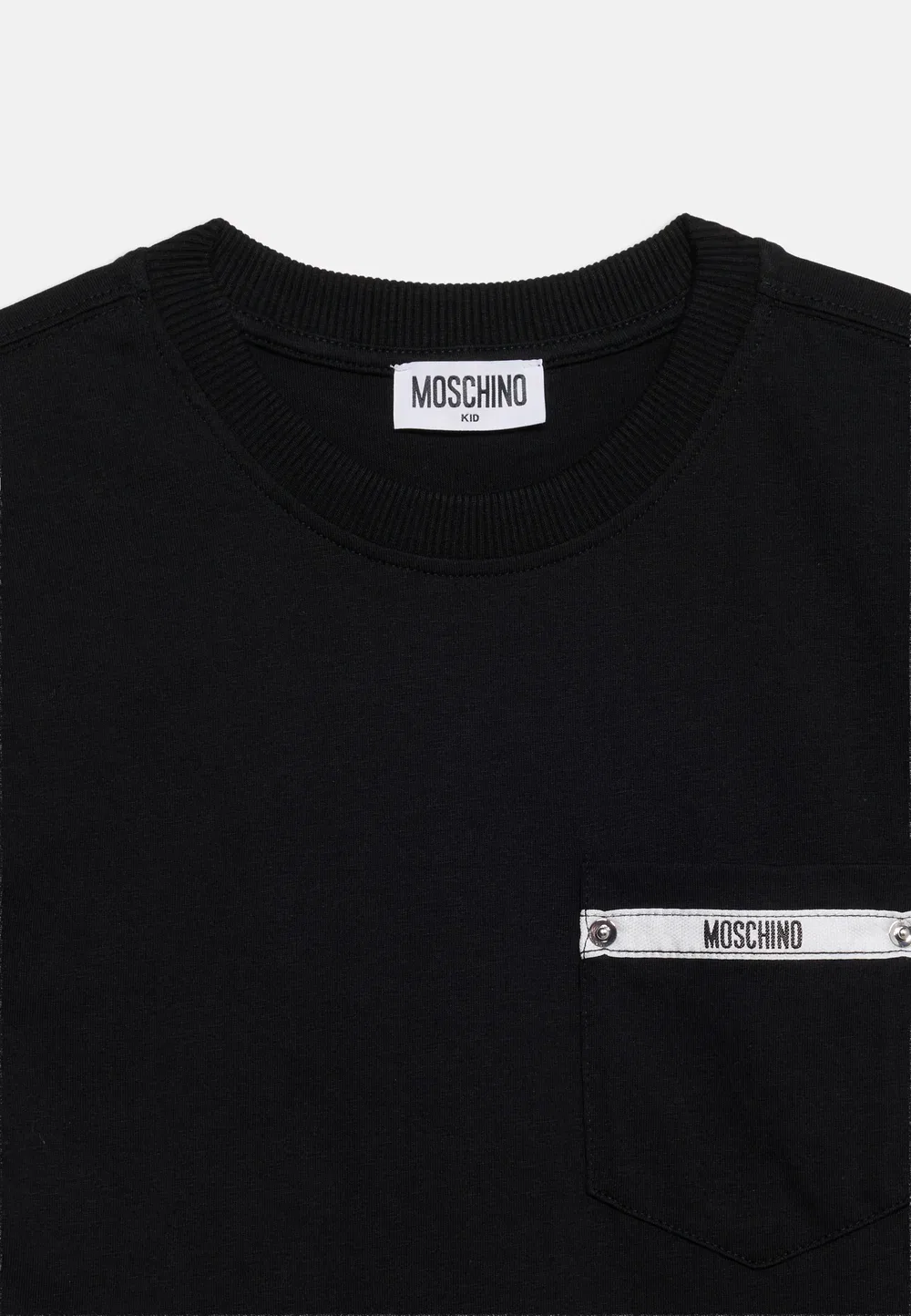 Футболка унисекс - базовая модель Moschino, Black — фото 3
