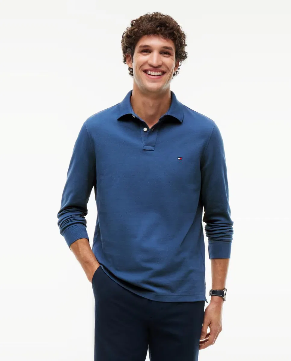 Рубашка с длинным рукавом, Polo, Tommy Hilfiger, Azul índigo