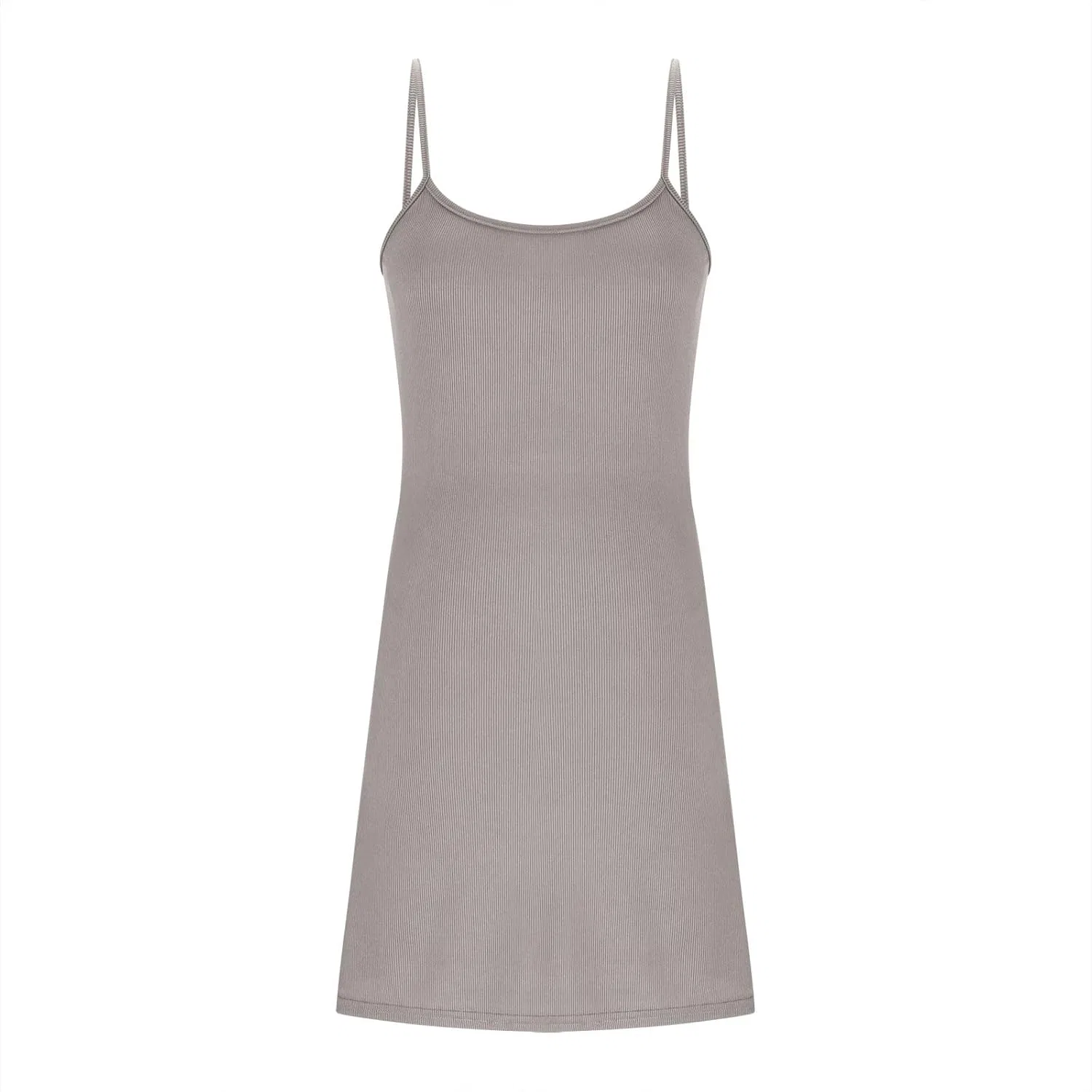 Женское теннисное платье с круглым вырезом Bodycon Mini Dresses, Gray — фото 4