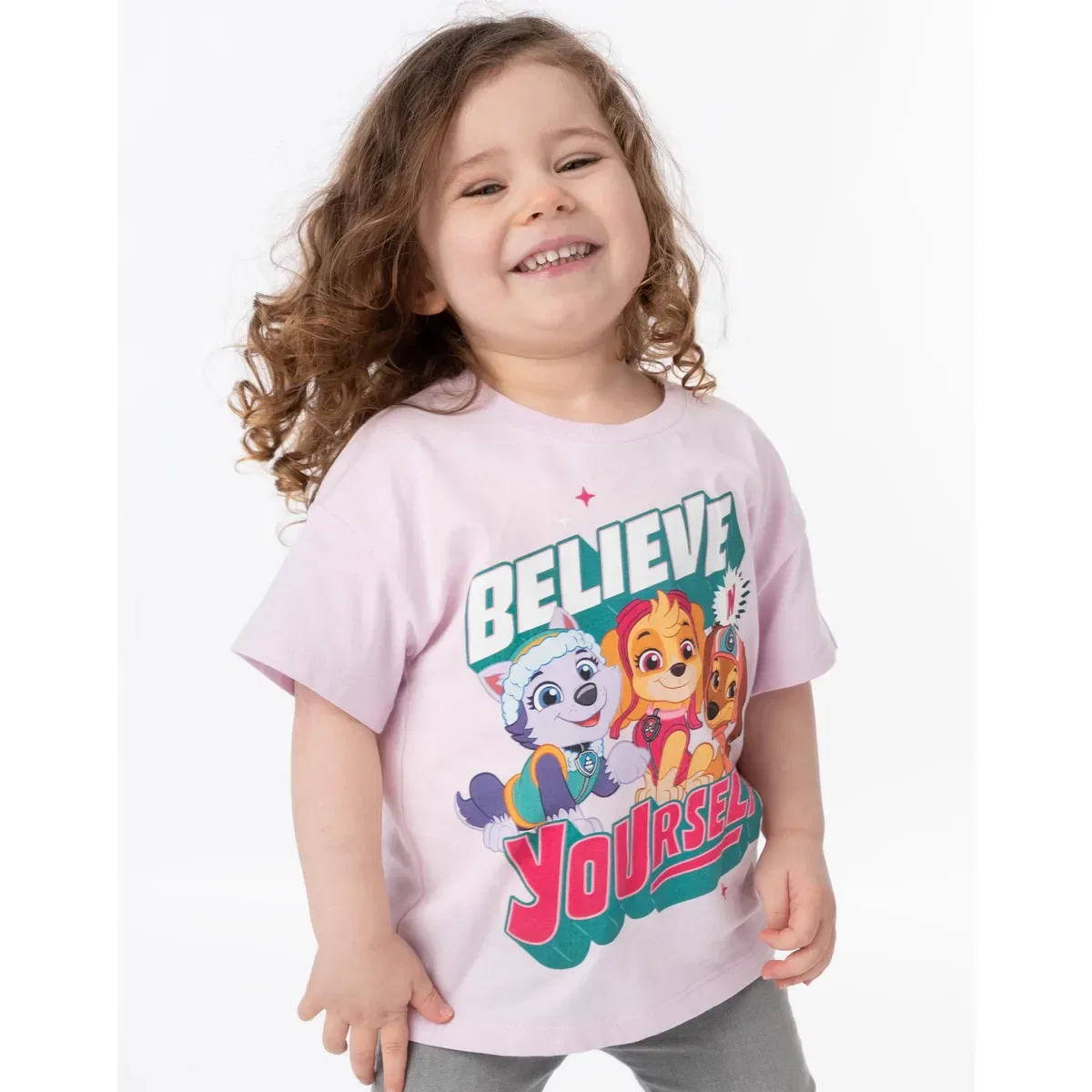 Детский комплект из 2 футболок с принтом Believe in Yourself Paw Patrol, Multi — фото 2