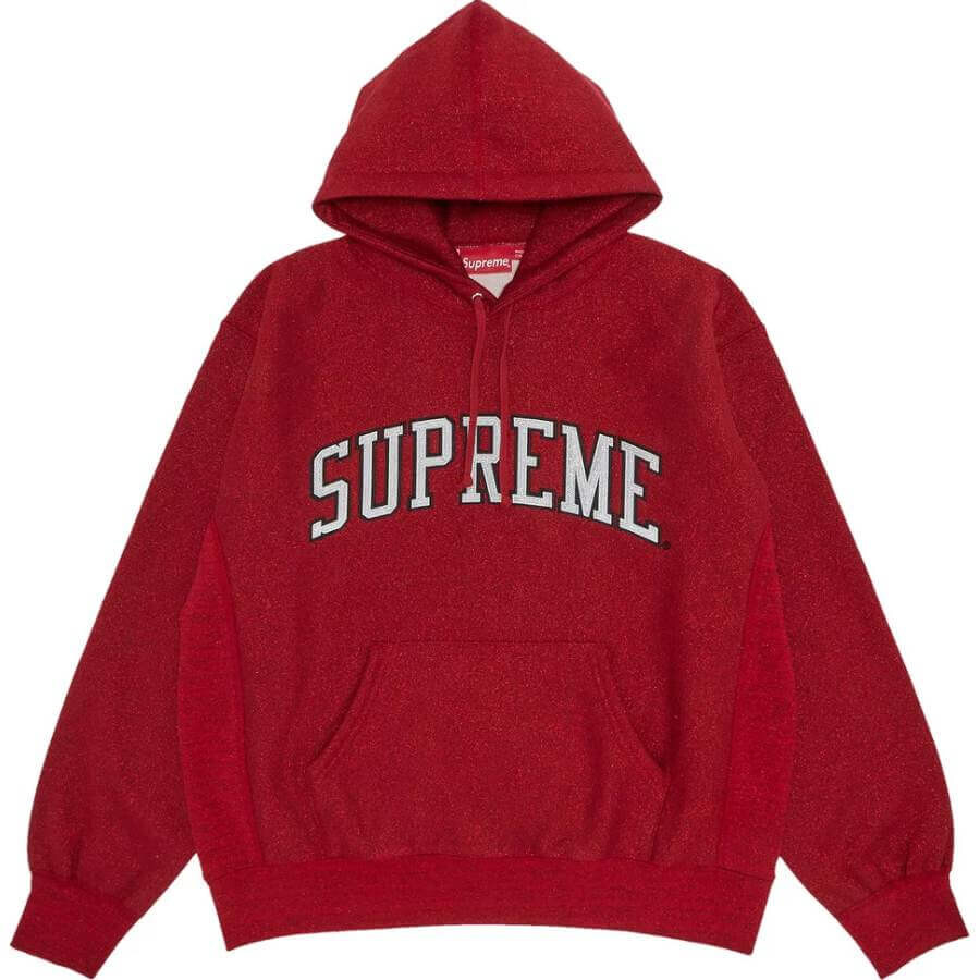 

Худи Supreme Glitter Arc, красный