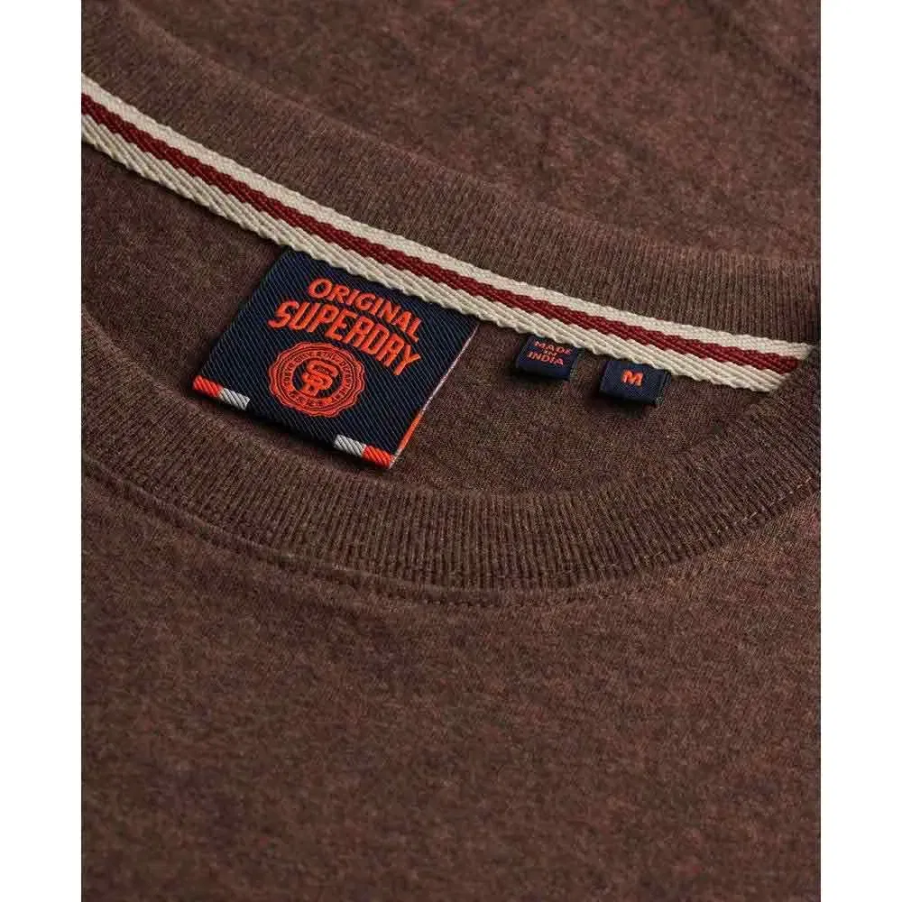 Футболка с коротким рукавом с вышивкой Vintage Logo Superdry, коричневый — фото 4