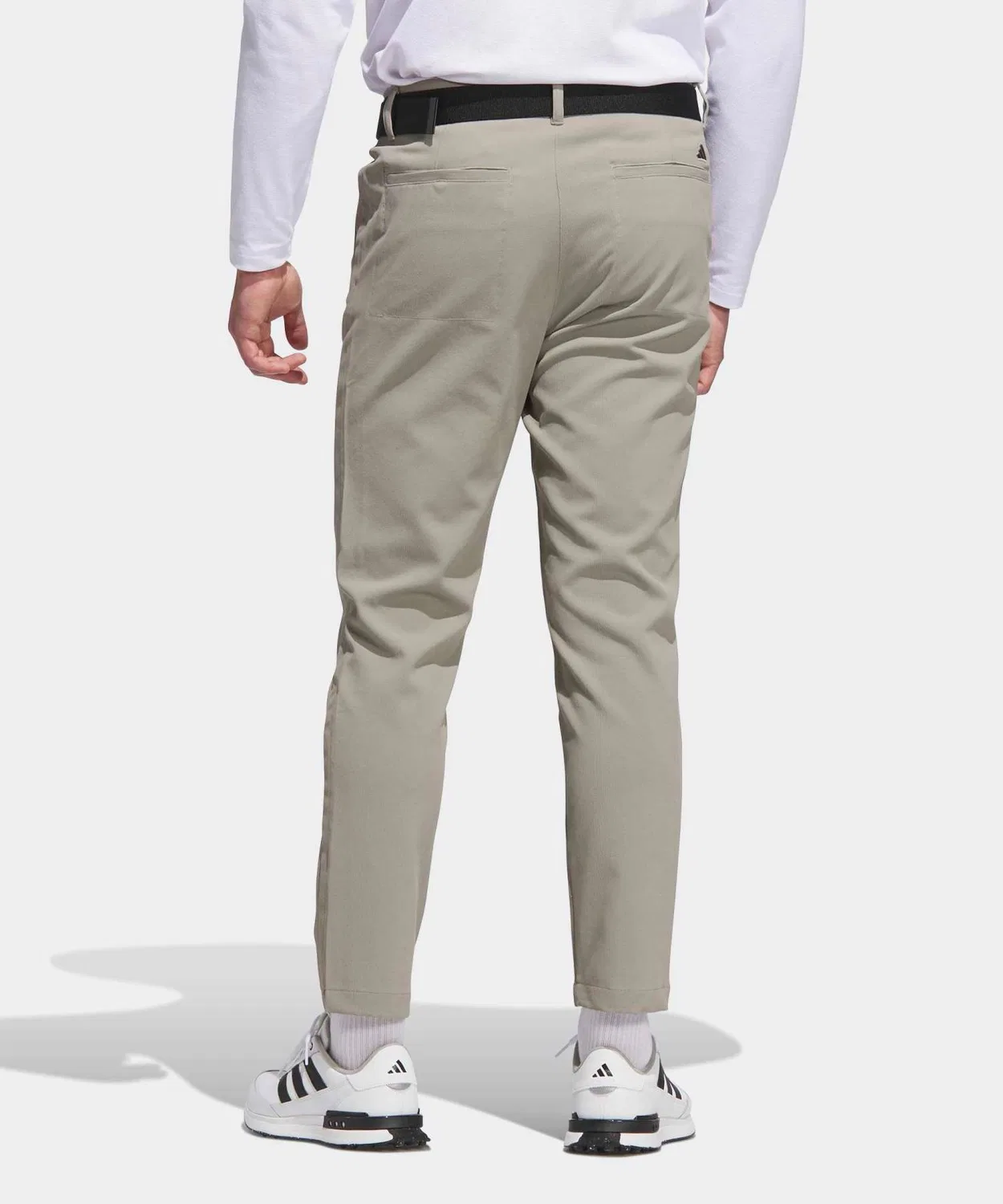 Мужские классические брюки с защипами Adidas Golf, Beige — фото 2