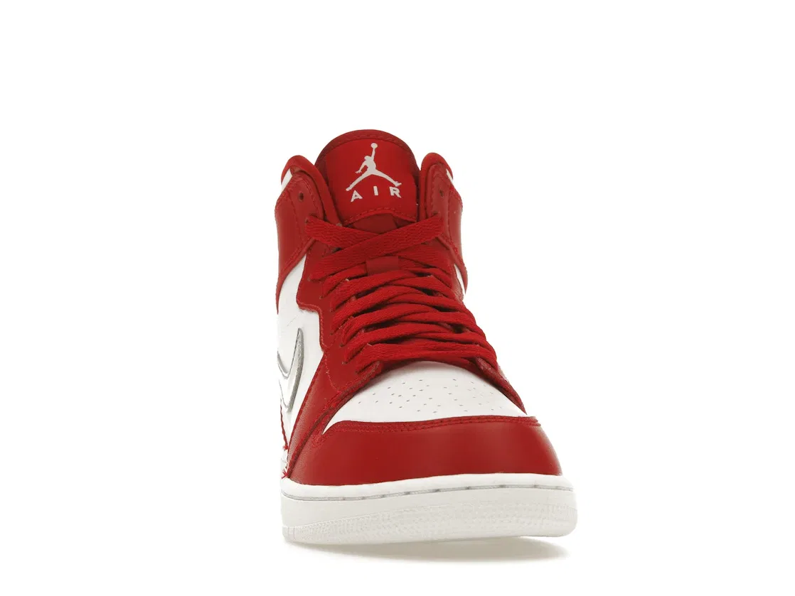 Детские кроссовки Lifestyle Jordan 1 Retro High Jordan, Gym Red/Metallic Silver-White — фото 2
