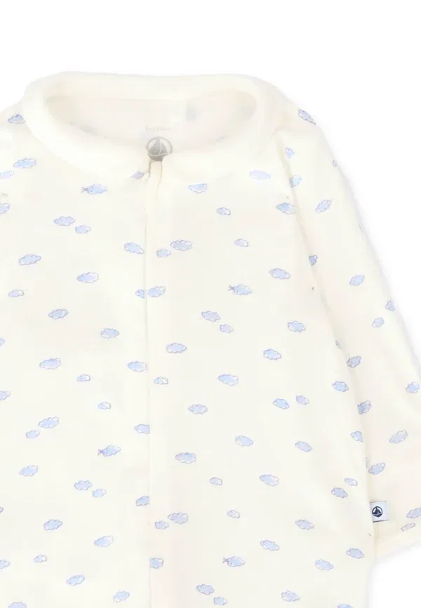 Комбинезон хлопковый Tutine Petit Bateau, ivory, слоновая кость — фото 3