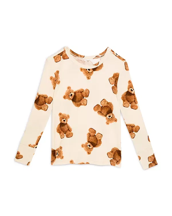 Детский комплект пижам с принтом TEDDY FrEDDY Classic Posh Peanut, бежевый — фото 2
