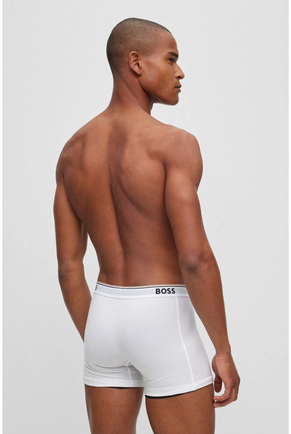 Мужские боксеры с принтом Power Boxer Shorts BOSS, White — фото 3