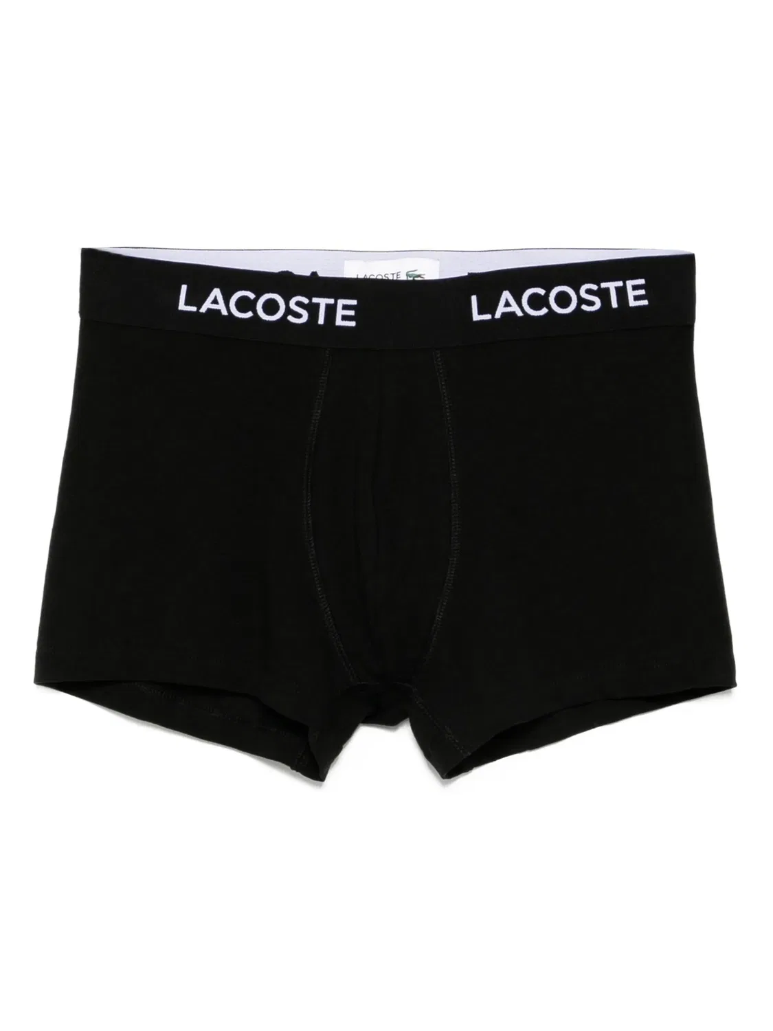 Боксеры с логотипом на поясе (наборт из семи штук) Lacoste, черный — фото 2