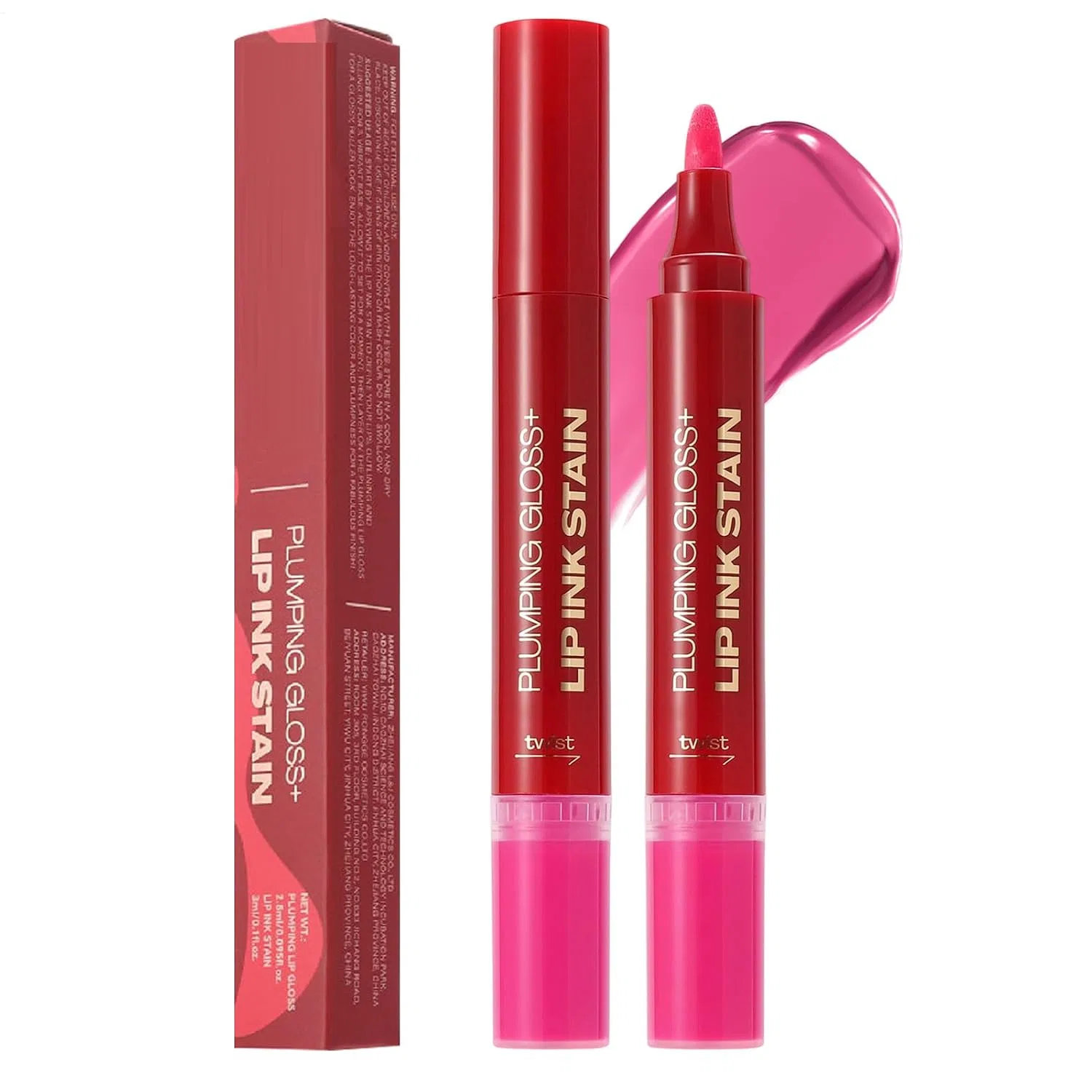 Набор для губ, Lip Oil Liner Set, Generisch, 2.8 мл + 3 мл, Black