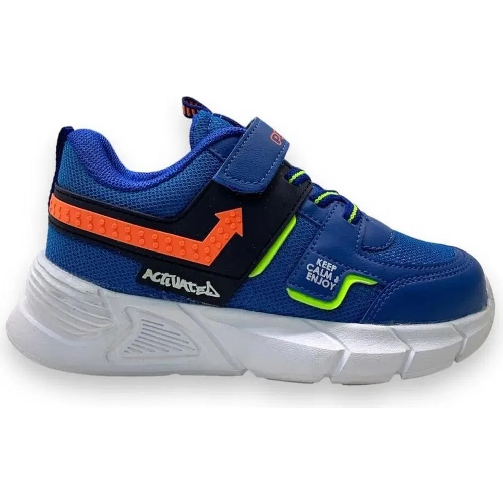 Детские спортивные кроссовки с текстильным верхом Saks Fosfor Turuncu Spor Pepino