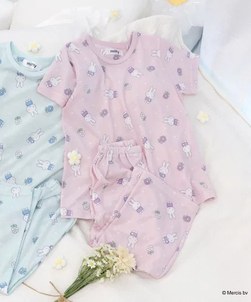 Детский комплект пижамы с принтом Miffy Miffy, Purple