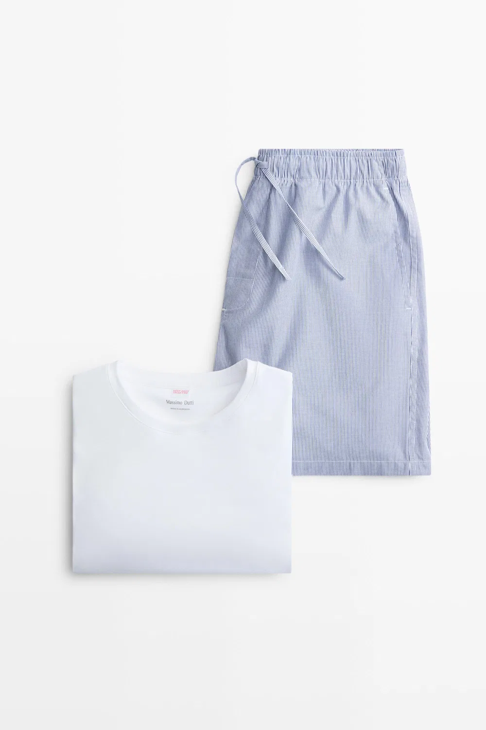 Пижама Massimo Dutti, комплект для дома, темно-синий