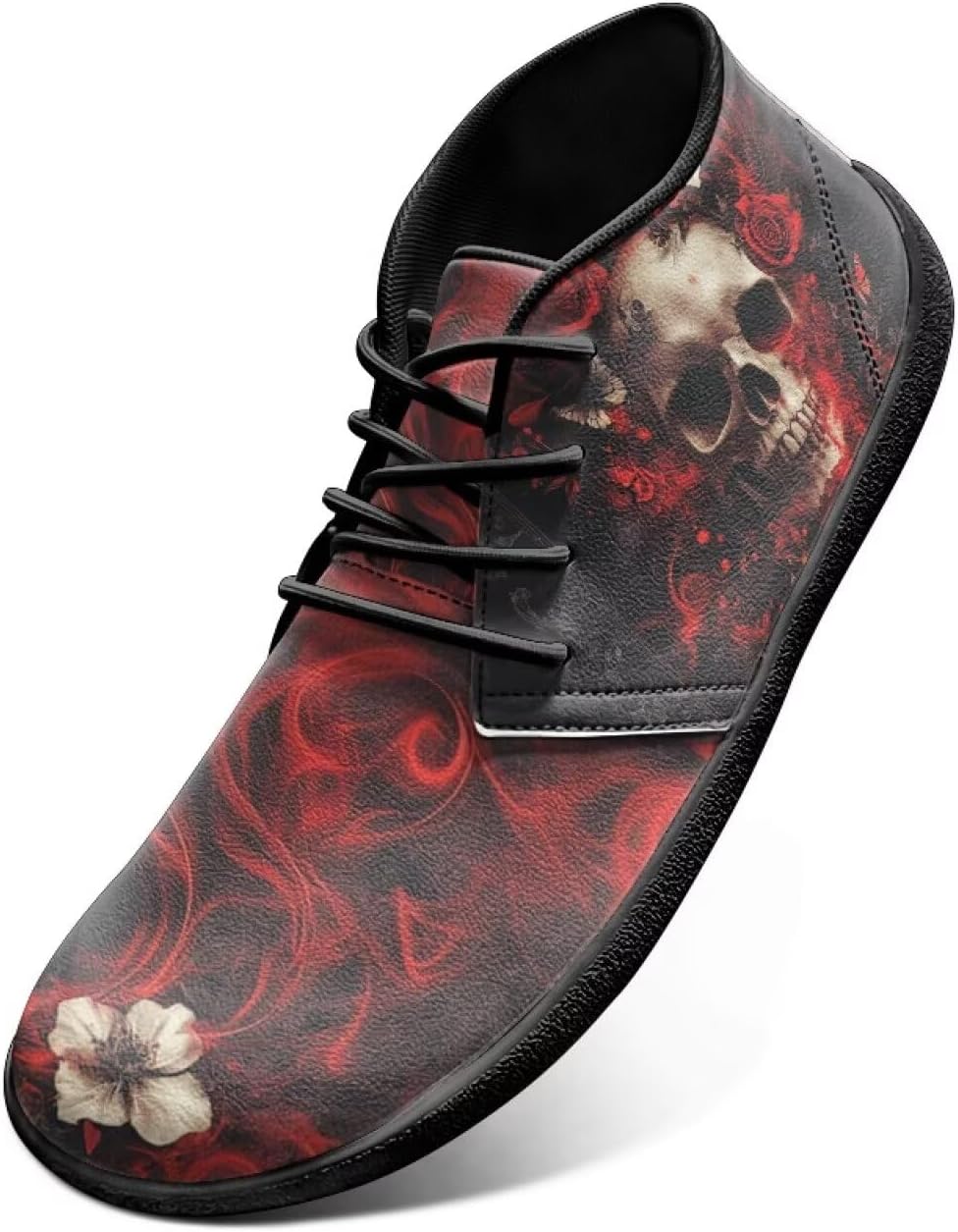 

Мужские широкие кроссовки для ходьбы, на шнуровке, минималистичный дизайн, противоскользящая подошва из пеноматериала с эффектом памяти, спортивные кроссовки, размеры US 6-14 Cugasmaru, красный