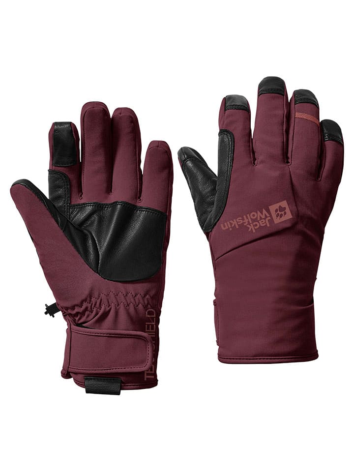 

Функциональные перчатки Jack Wolfskin Funktionsfingerhandschuhe Alpspitze Merino, красный