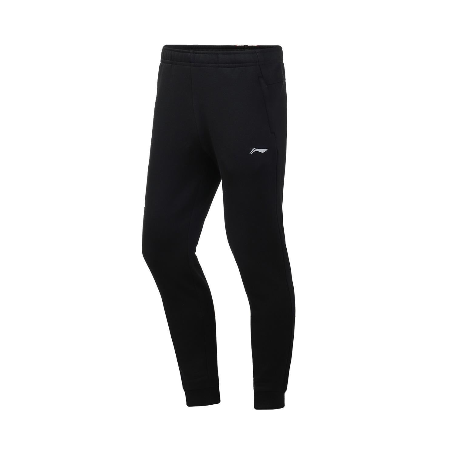 

Трикотажные спортивные брюки LiNing Fitness Series, мужские, черные