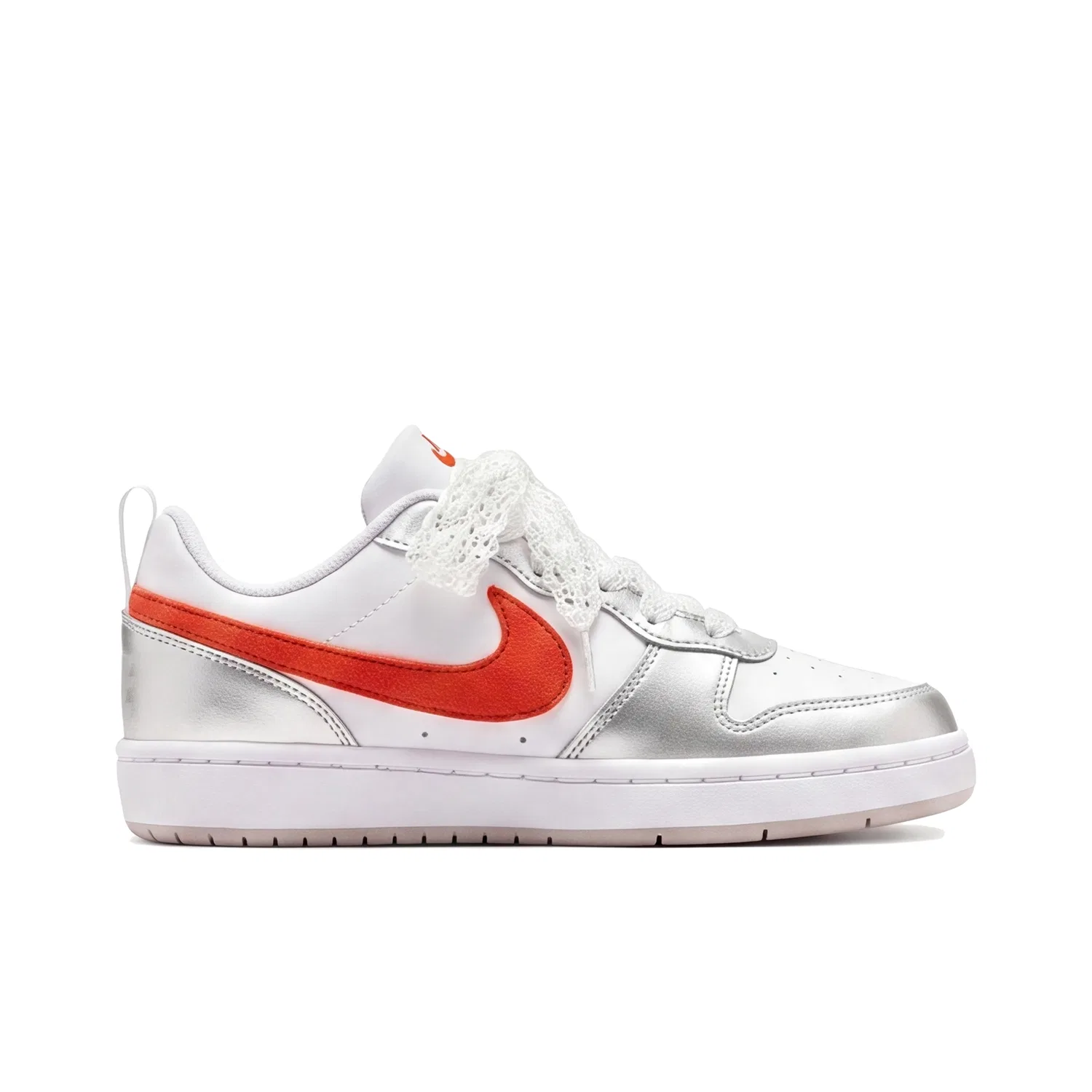 Детские кеды для скейтбординга с принтом Silver Gilded Nike, Silver — фото 4