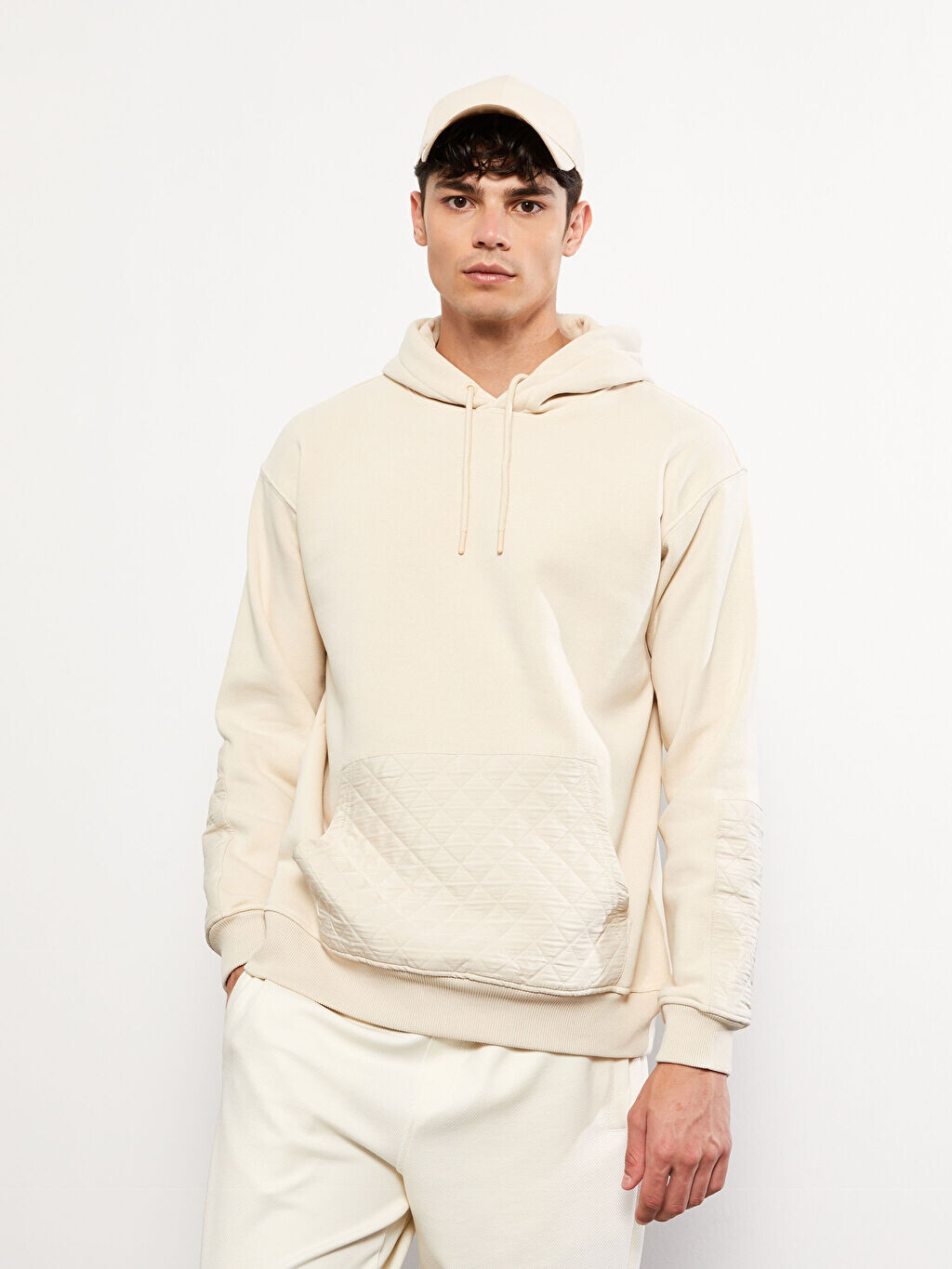 

Мужская толстовка с капюшоном и длинным рукавом LCW Casual, Белый, Мужская толстовка с капюшоном и длинным рукавом LCW Casual