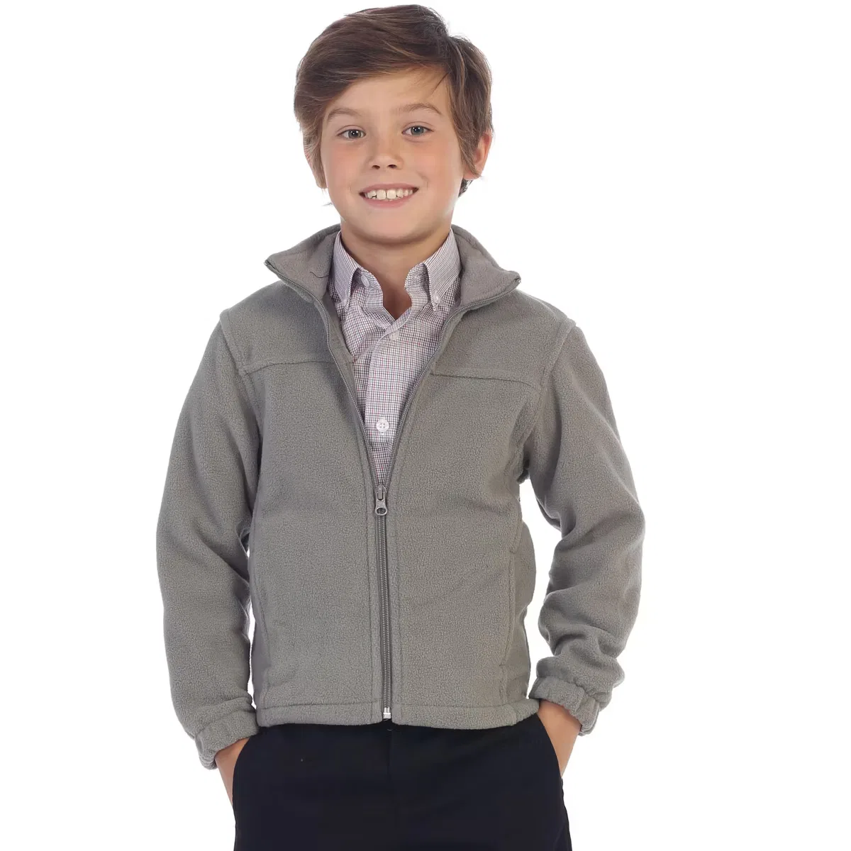 Куртка на молнии Polar Fleece GIOBERTI, Gray — фото 2