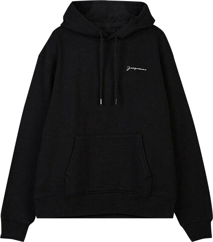 Толстовка Jacquemus Le Sweatshirt Brodé 'Dark Black', черный - фото