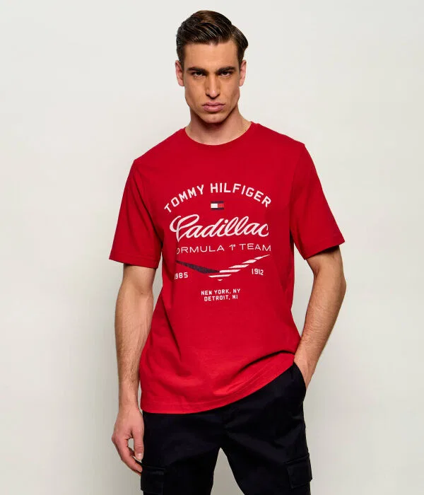 Мужская футболка Tommy Hilfiger X Cadillac Formula 1 Team Regular Fit, красный