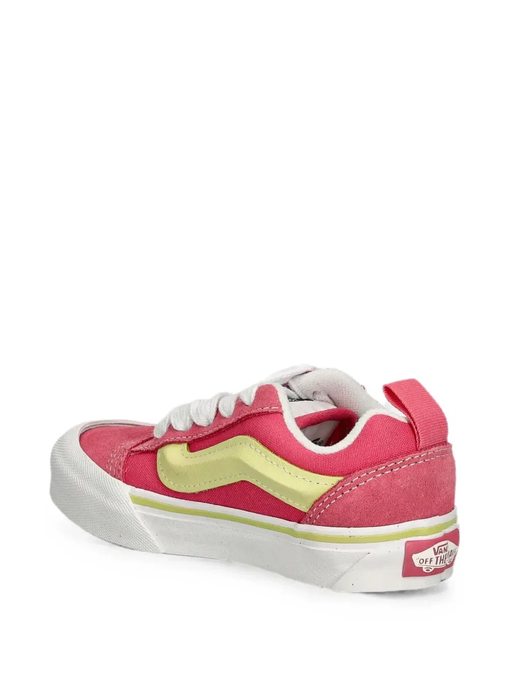Кроссовки Knu Skool с контрастной отделкой и панелями Vans Kids, розовый — фото 3