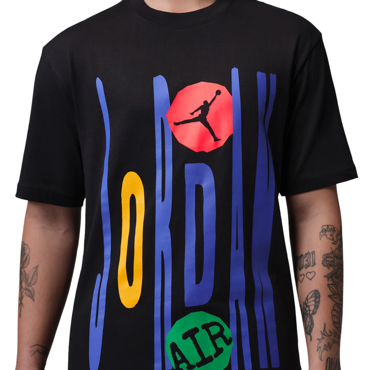 Футболка мужская Technicolor WM Graphic Short Sleeve Crew Jordan, черный — фото 3