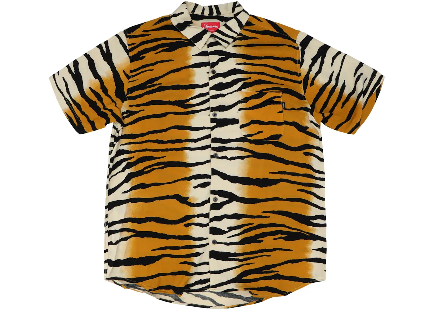 Мужская рубашка с принтом Tiger Stripe Supreme, Gold