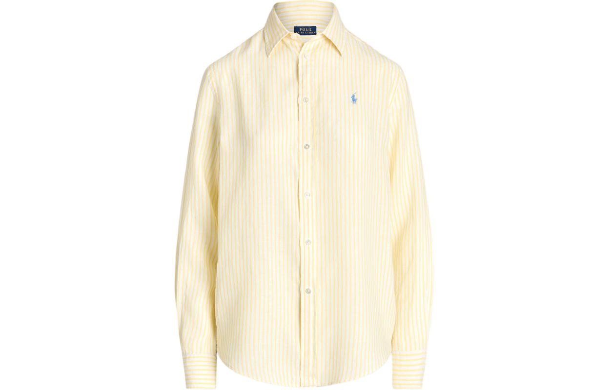 Футболка поло Ralph Lauren женская зеленая фиолетовая желтая SS24 — фото 2