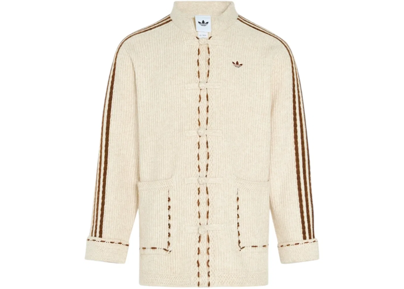 Мужская куртка из трикотажа New Year Knit Jacket Asia Sizing Adidas, Light Brown