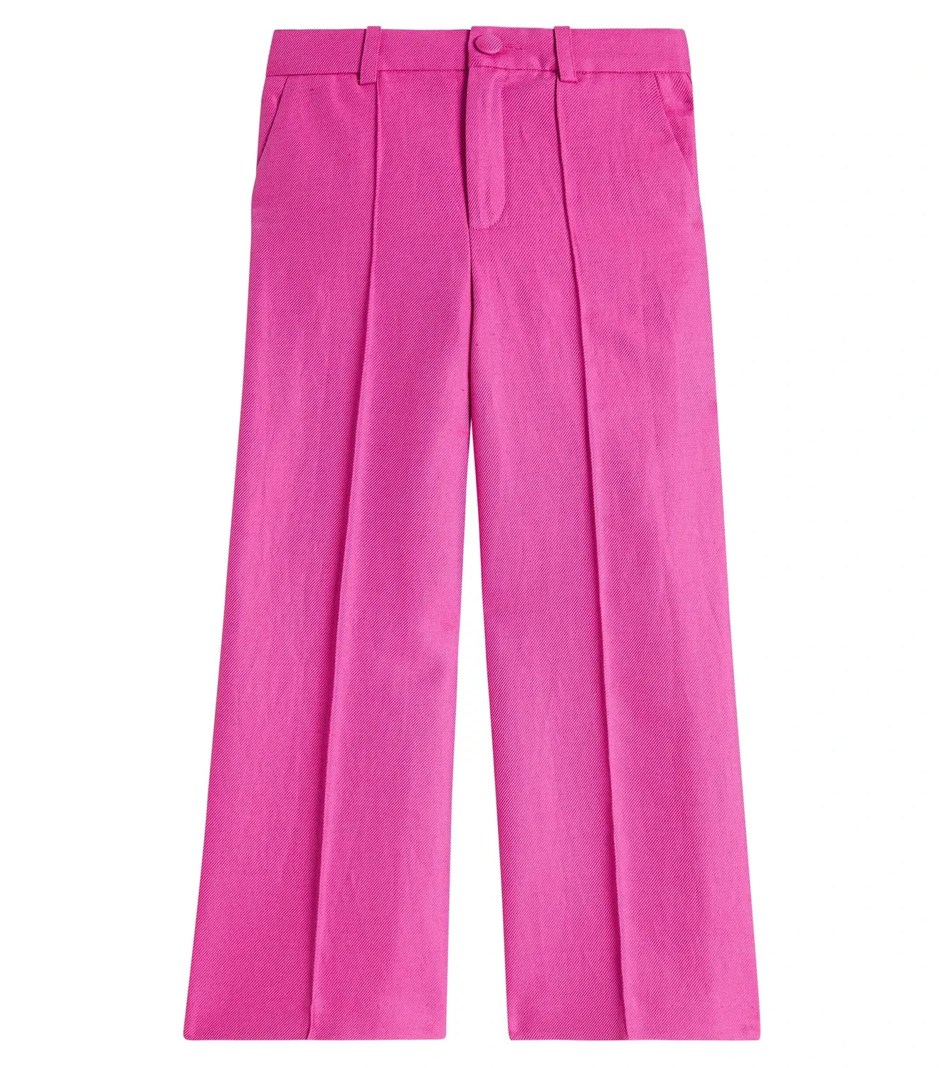 Брюки из льна и хлопка Chloé Kids, розовый
