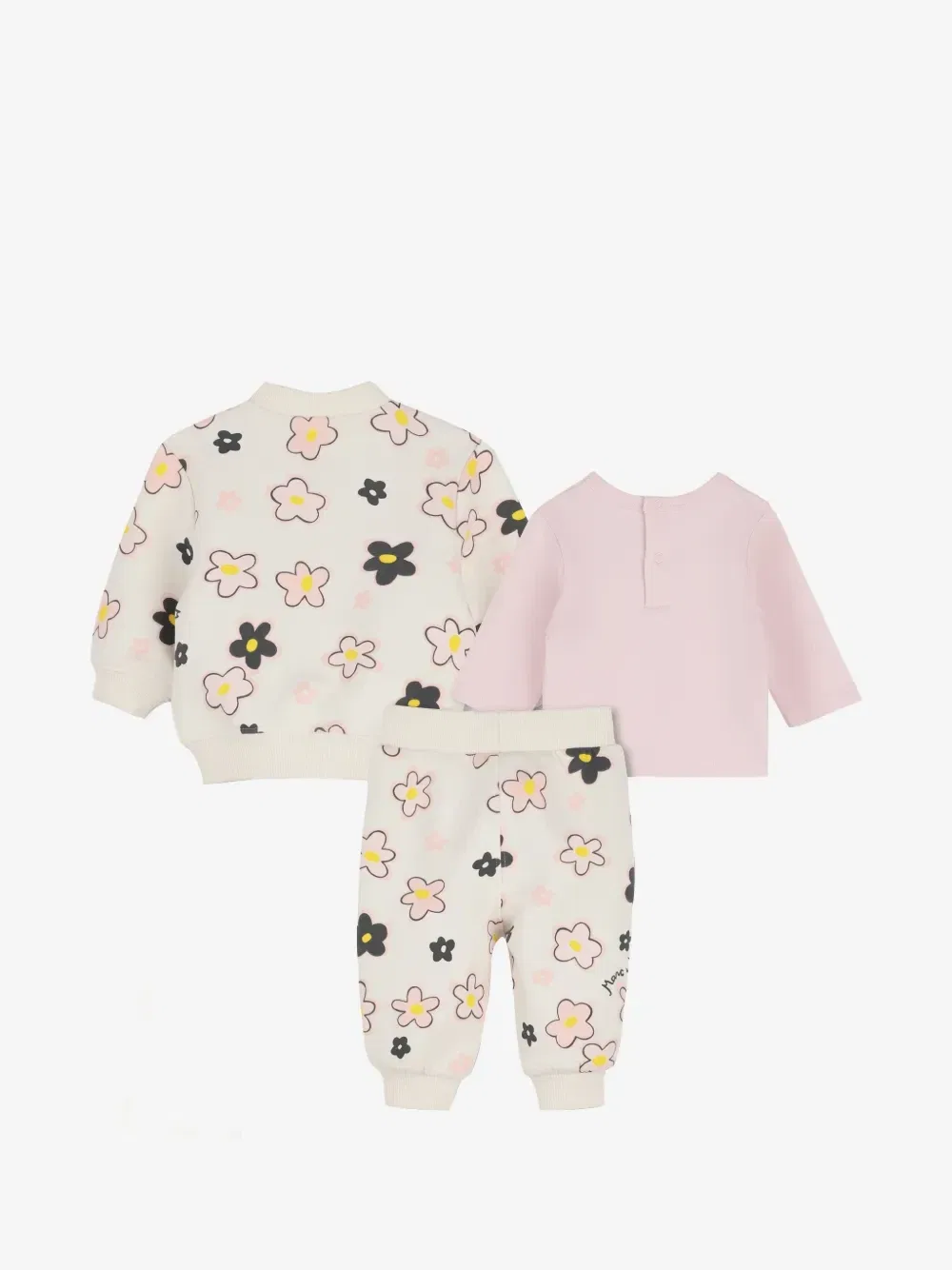 Спортивный костюм с цветочным принтом Marc Jacobs Kids, бежевый — фото 2