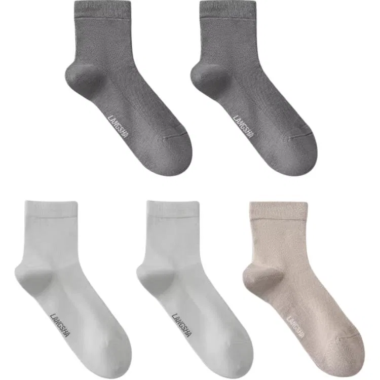 Детские носки-гольф 5 пар Lanza, Black 2+Light Gray 2+Iron Gray