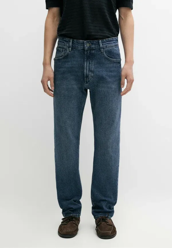 Брюки джинсовые Slim fit jeans Massimo Dutti, light-blue denim, светло-голубой