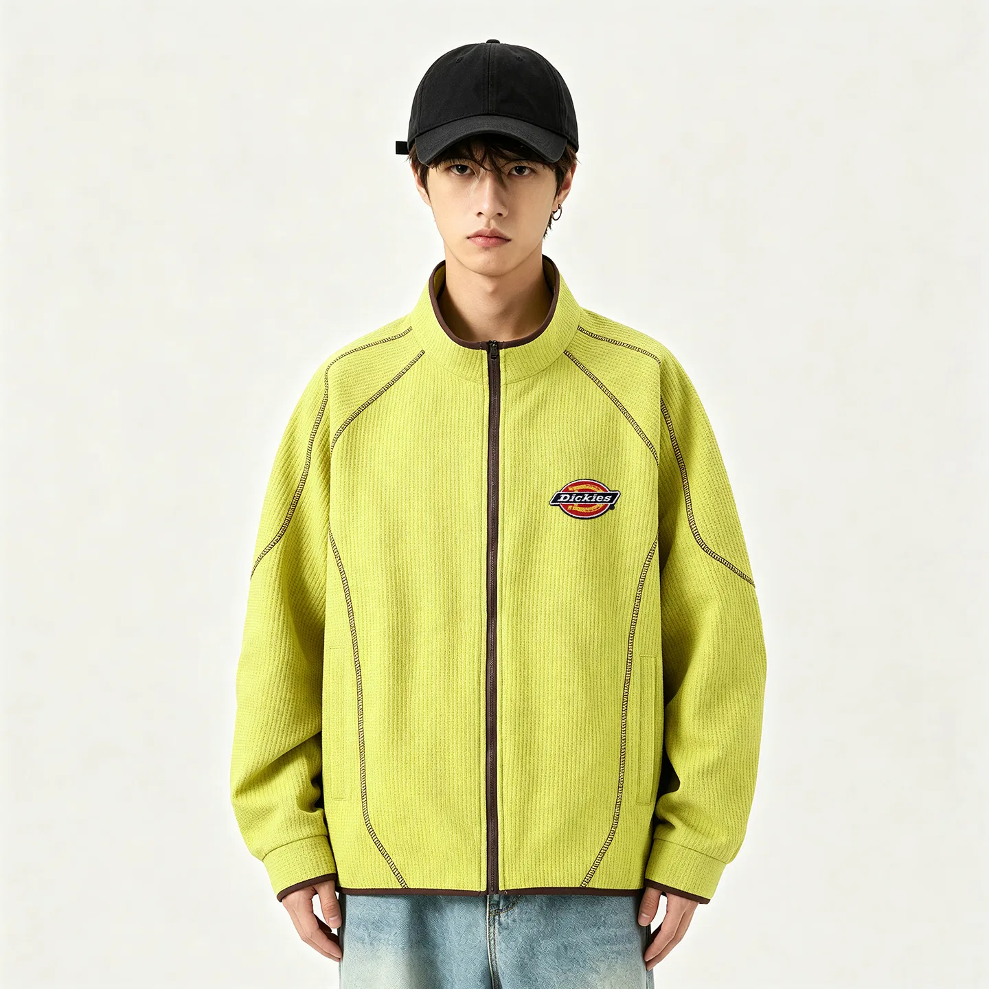 Детская куртка с воротником-стойкой прямого кроя Dickies, Lemon — фото 4