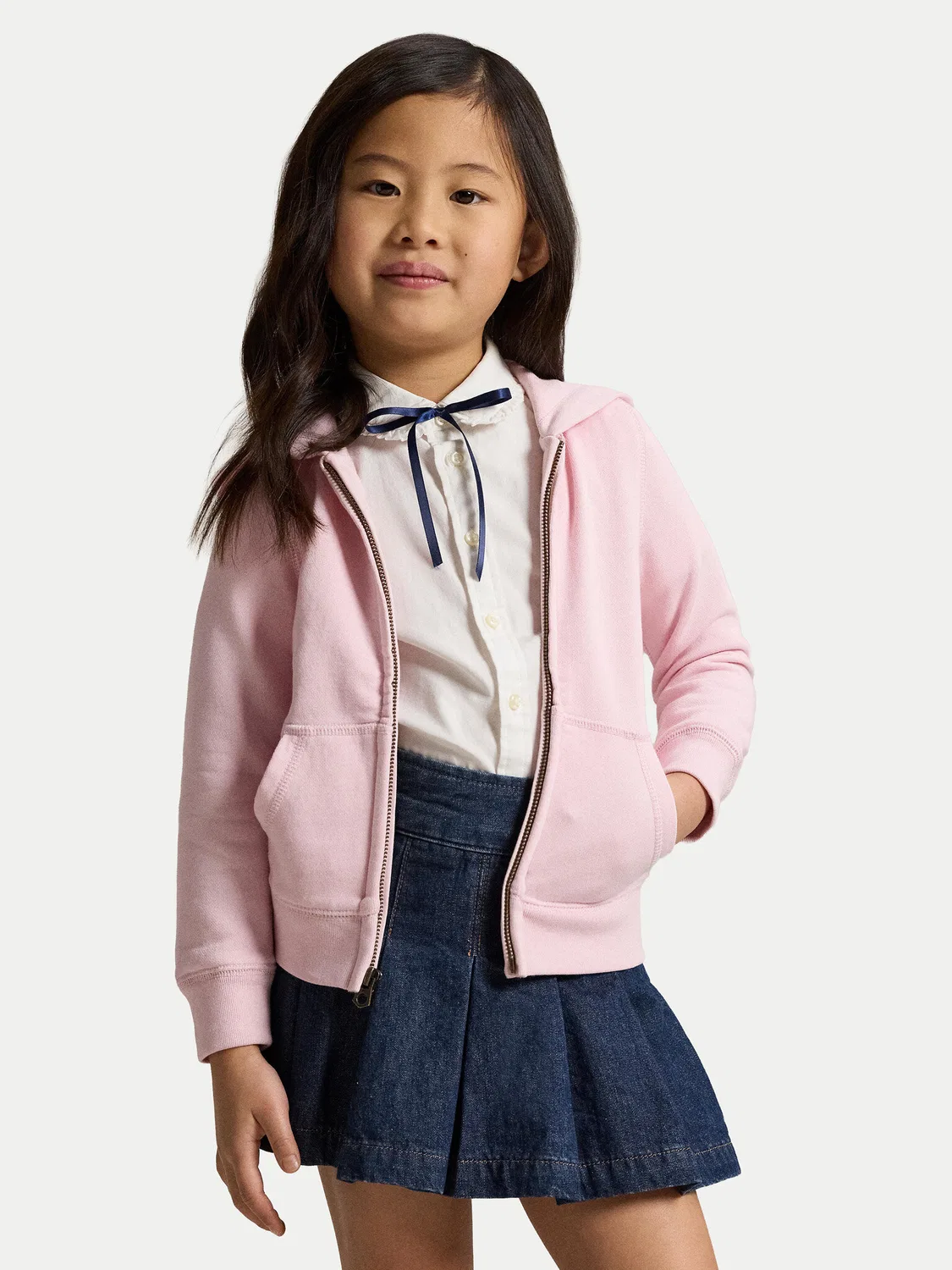 Толстовка стандартного кроя для девочки Polo Ralph Lauren, светло-розовый