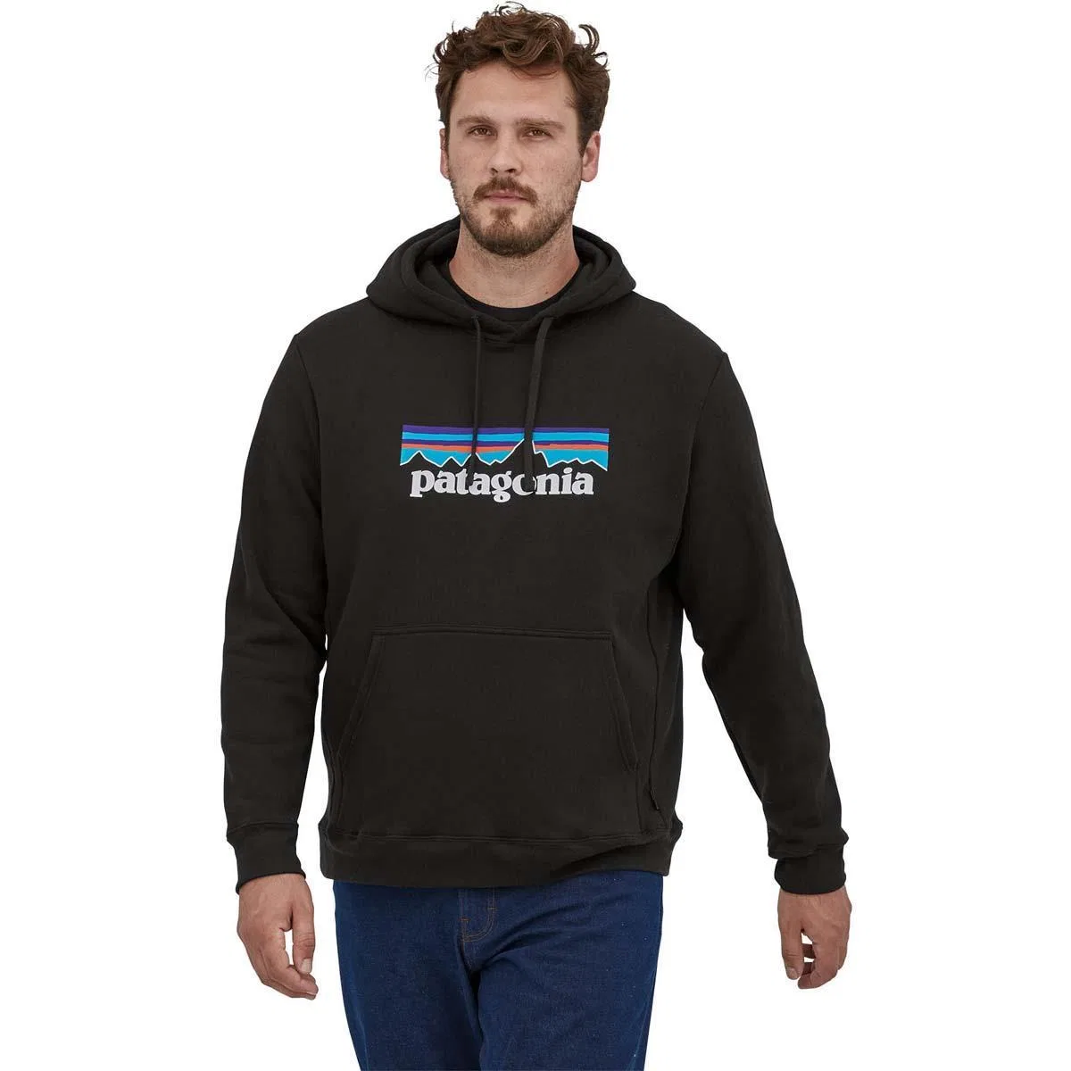 Худи из переработанного флиса с логотипом Patagonia, Black
