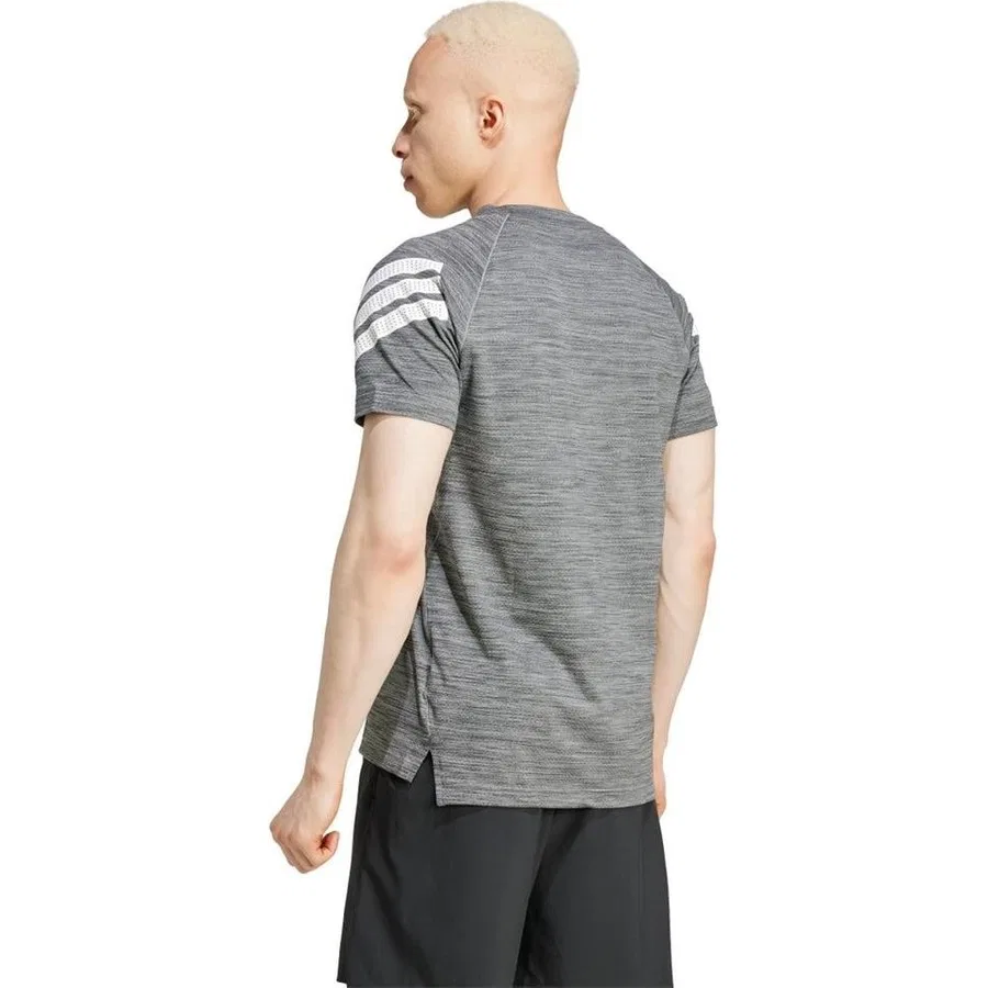 Футболка с длинным рукавом GYM+ 3S TEE adidas, Серый — фото 3