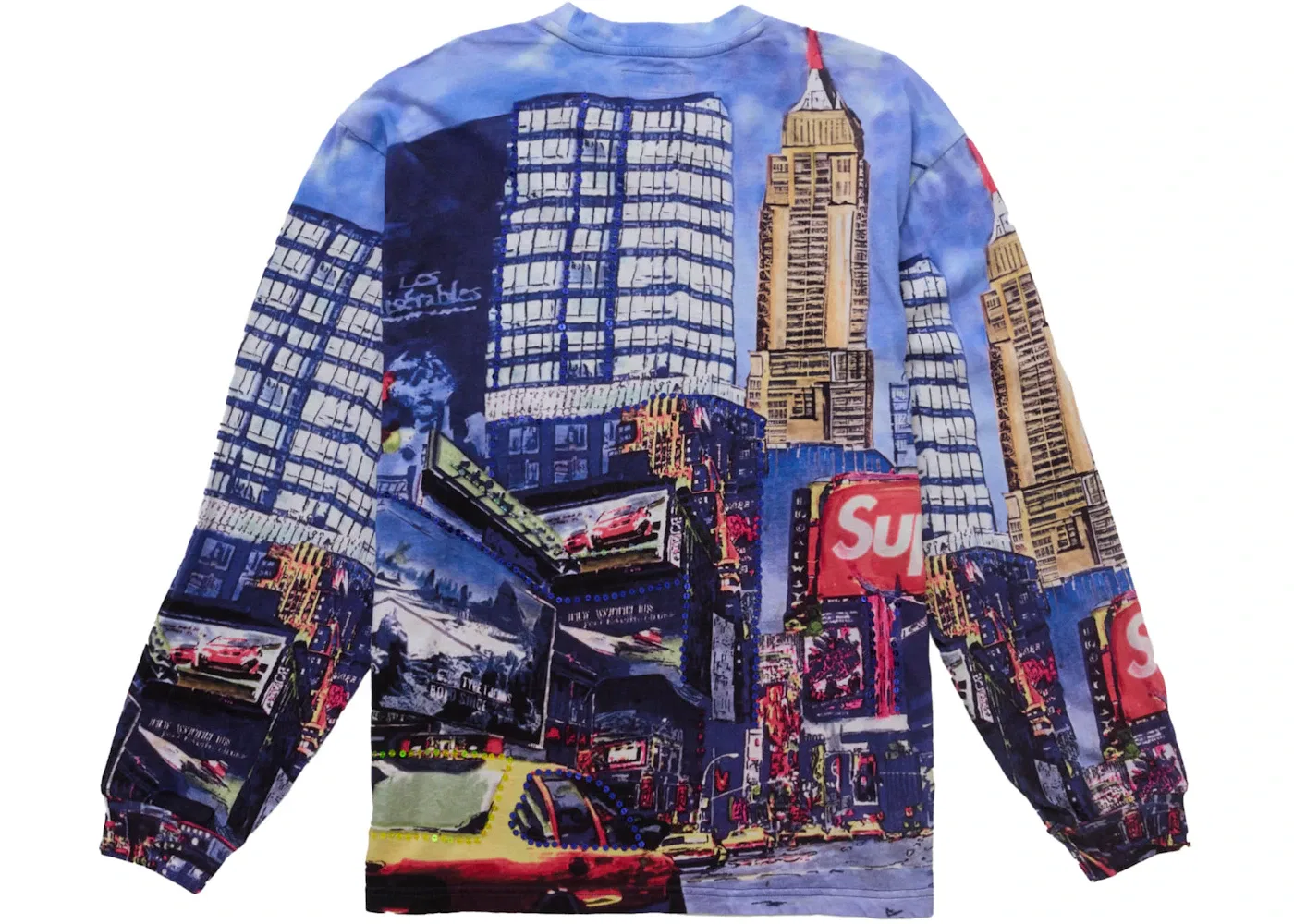 Мужская футболка с принтом Supreme Skyline Sequin L/S Top Day, Day — фото 2
