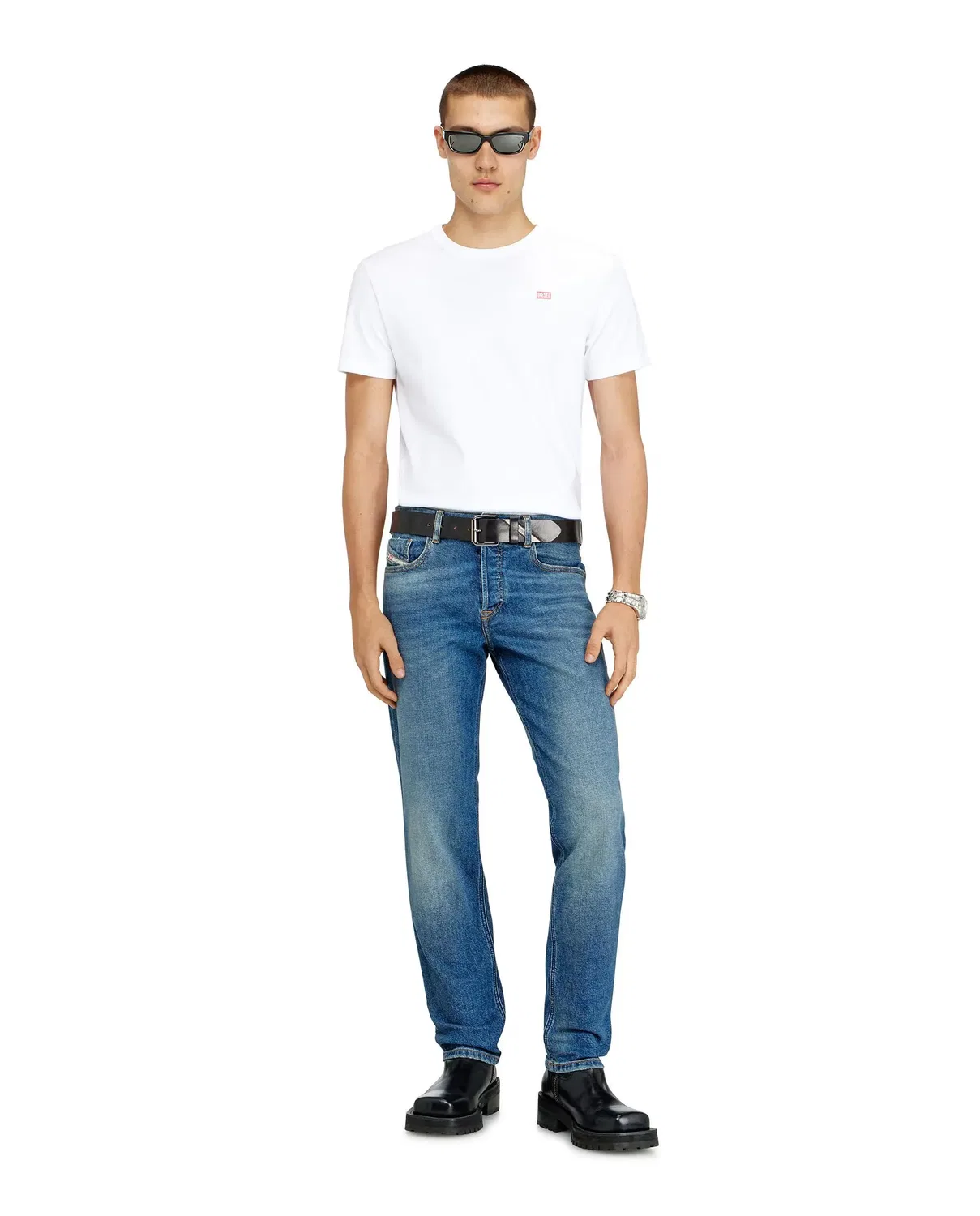 Мужские джинсы regular fit Diesel, Azul — фото 4