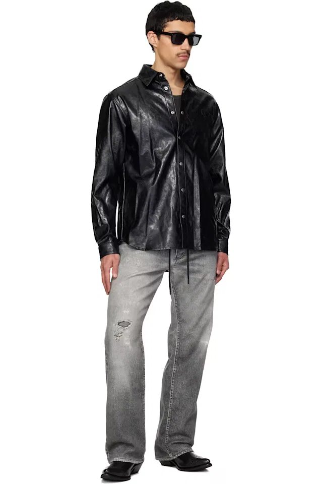 Серые свободные джинсы D-Reel Joggjeans 068us Diesel — фото 4