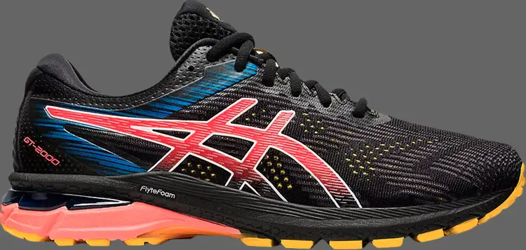 

Кроссовки gt 2000 8 trail 'black sunrise red' Asics, черный
