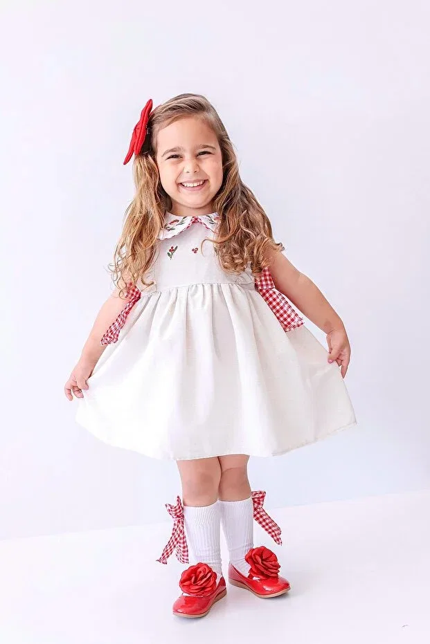 Детское платье для девочек хлопковое Lowell dress sleeveless Bihayalbiçocuk, Gray